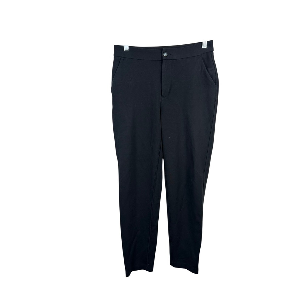 Lululemon City Sleek 5 Pocket Pant Women 4 Black Very Good Slim 7/8 Warpstreme